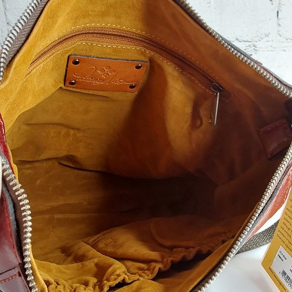 'PATRICIA NASH' 'AVELEY' CARRY-ALL ETCHED LEATHER CROSSBODY BAG - Picture 7 of 16